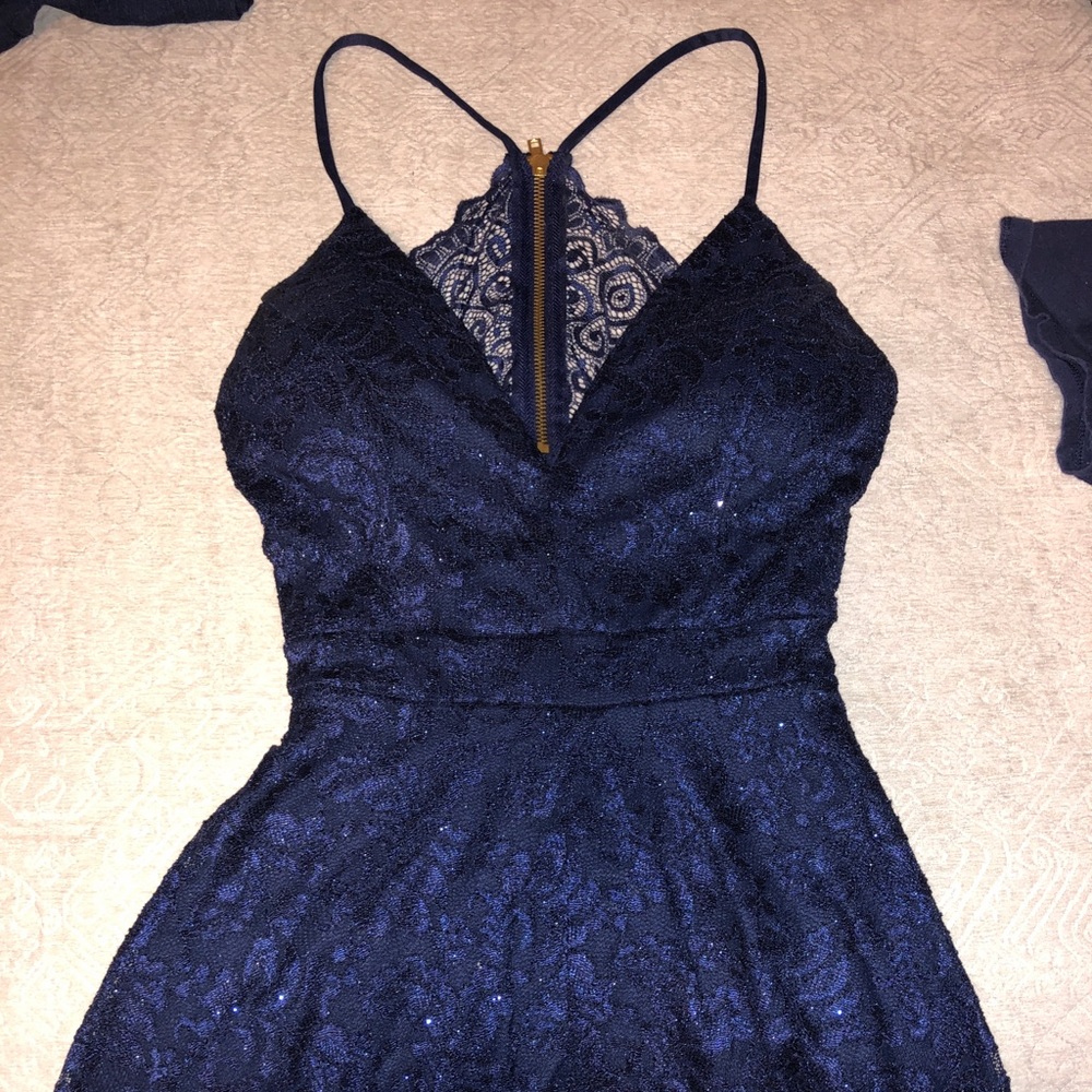 Short navy blue dress
